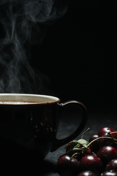 I serve only one drink—coffee with cherries